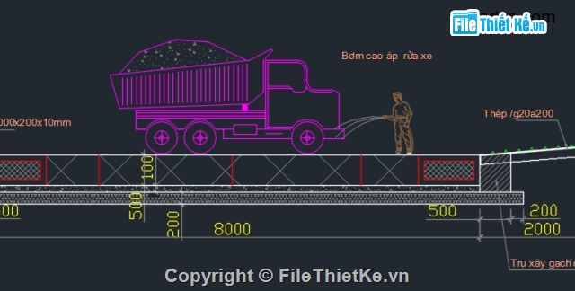 thi công cầu,Bản vẽ mặt bằng,Biện pháp thi công,bản vẽ biện pháp